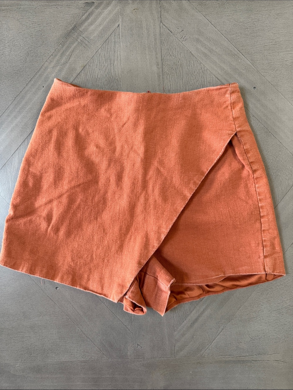 Windsor Rust Orange Wrap Skort